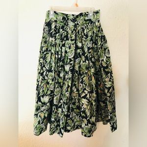 1950s 24” waist Floral Skirt